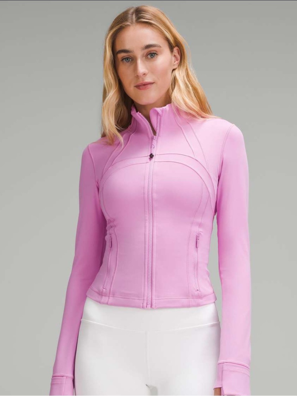 Lululemon cropped define jacket dahlia mauve
